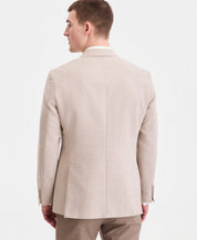 Hugo Boss Mens Modern fit Linen Cotton Sport Coat Blazer 36 S Beige Solid