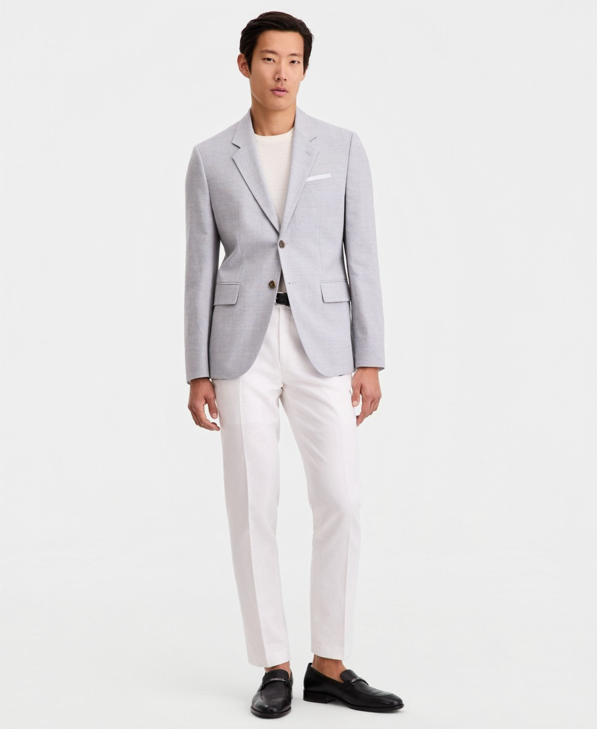 Hugo Boss Mens Modern fit Cotton Sport Coat Blazer 38 S Blue Solid