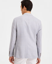 Hugo Boss Mens Modern fit Cotton Sport Coat Blazer 40 S Gray Solid