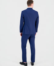Hugo Boss Mens Modern fit Wool 2 Piece Suit 42 R Pants 36 / 32 Monaco Blue Solid