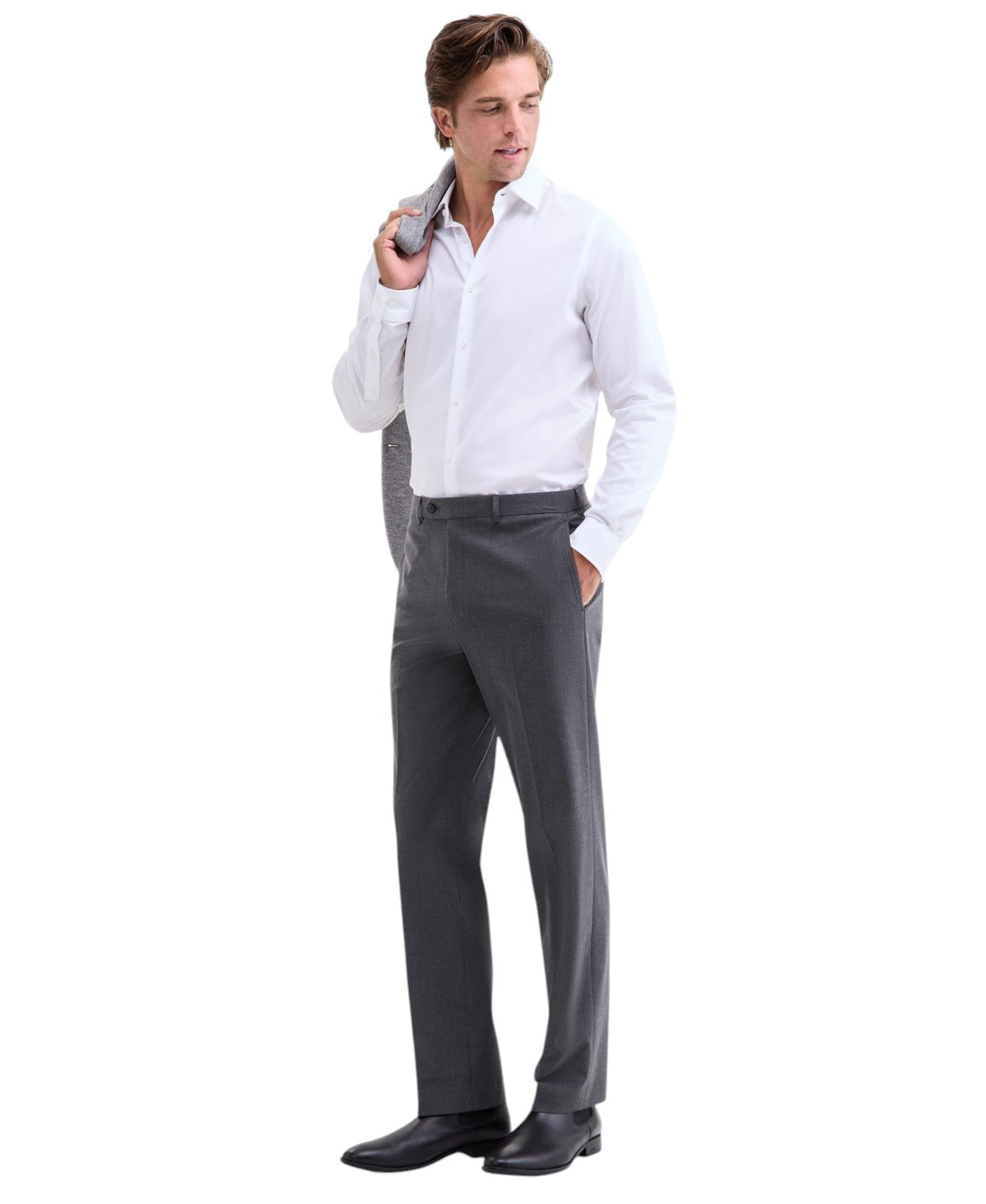 Michael Kors Mens Classic fit Dress Pants 36 / 29 Gray Solid