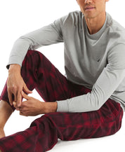 Nautica Mens Plaid Pajama Pants Rio Red XL