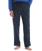 Nautica Mens Fleece Plaid Pajama Pants Navy XL