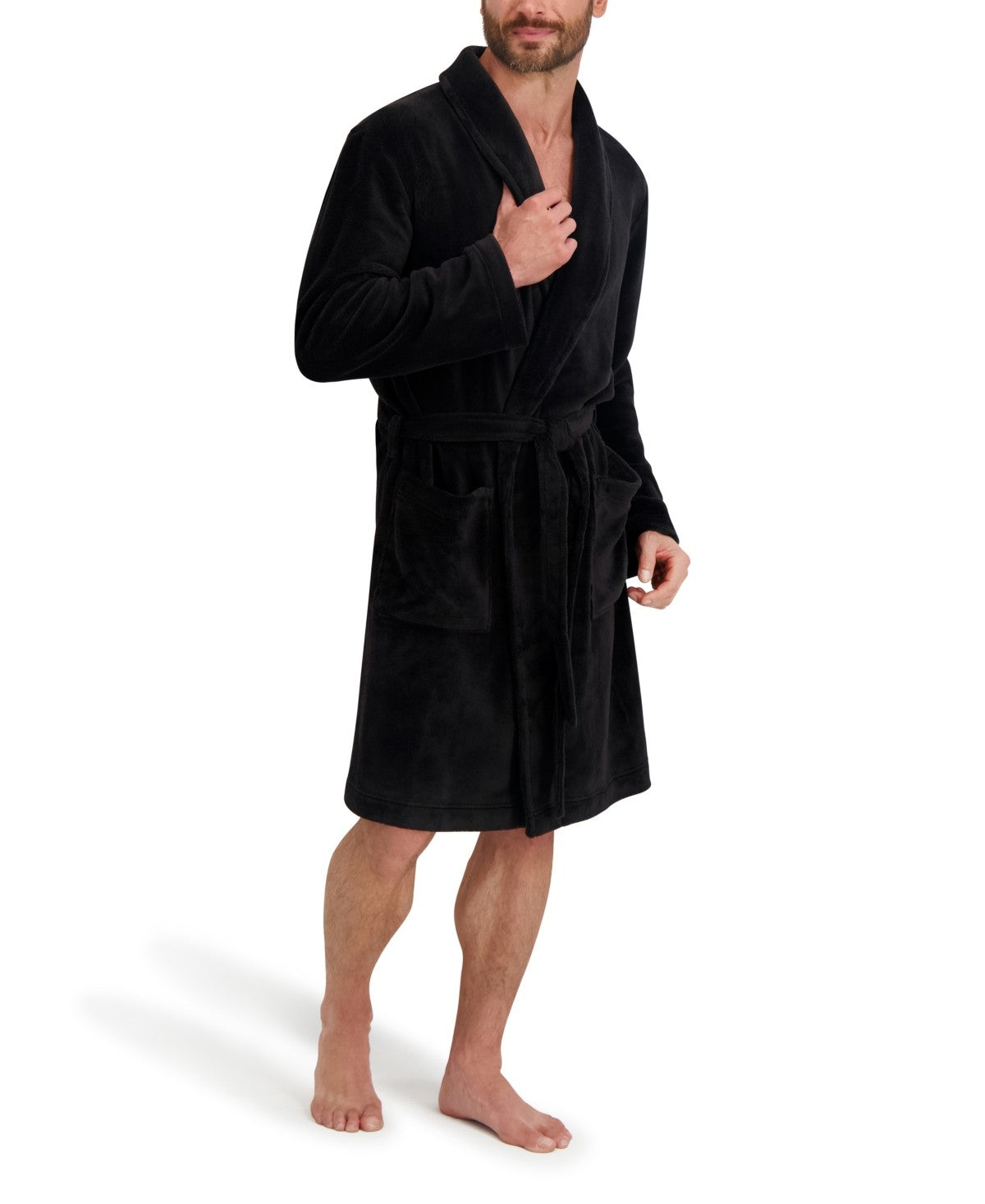 Hanes Mens Robe Black Large / XL