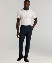 Perry Ellis Portfolio Mens Slim fit Dress Pants 34 / 30 Blue Solid