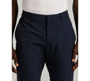 Perry Ellis Portfolio Mens Slim fit Dress Pants 34 / 30 Blue Solid