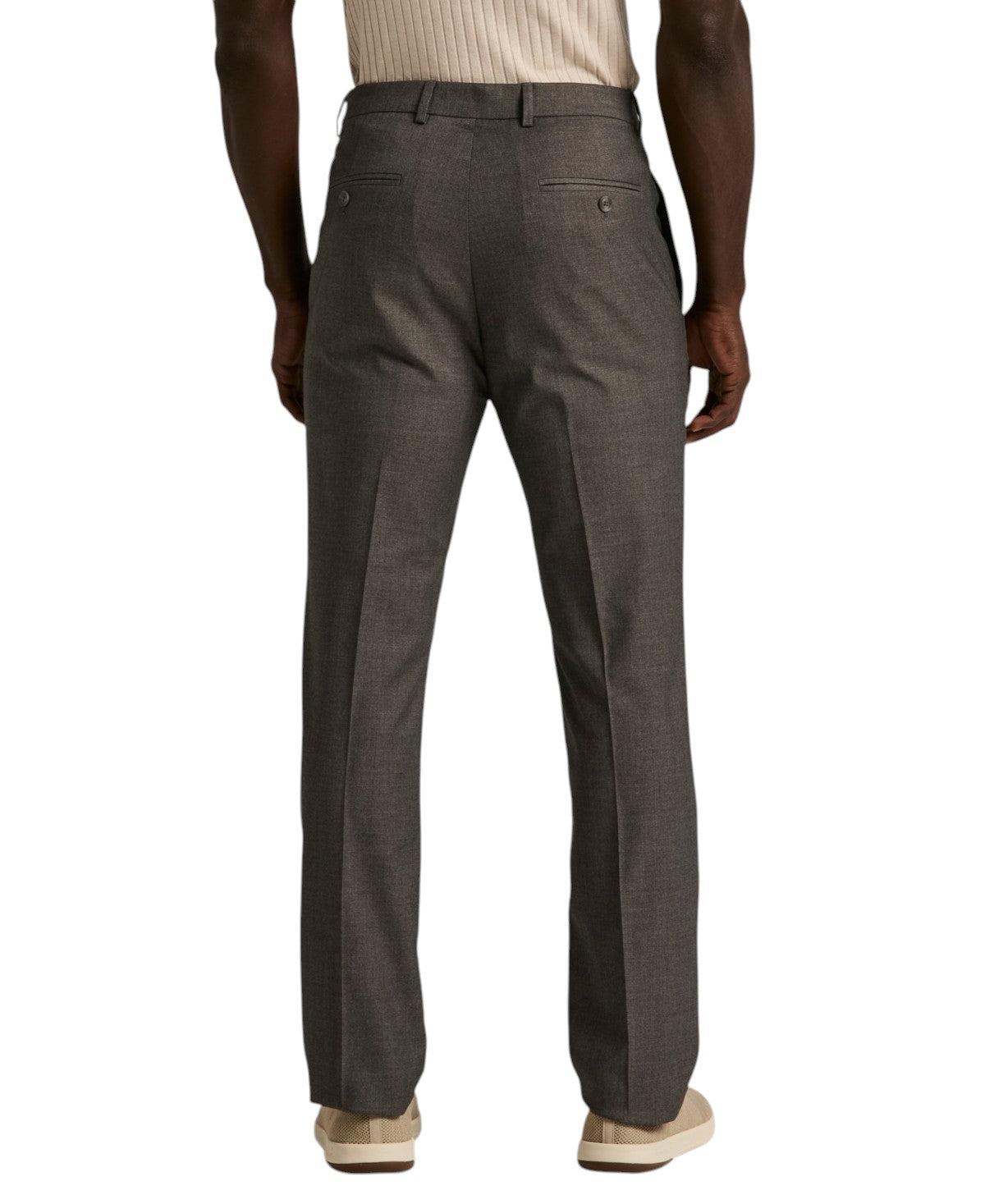 Perry Ellis Portfolio Mens Slim fit Dress Pants 32 / 30 Alloy Grey Solid