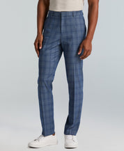 Perry Ellis Portfolio Mens Slim fit Dress Pants 30 / 32 Blue Plaid