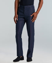 Perry Ellis Portfolio Mens Slim fit Dress Pants 38 / 30 Navy Blue Solid