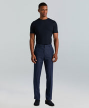 Perry Ellis Portfolio Mens Slim fit Dress Pants 38 / 30 Navy Blue Solid