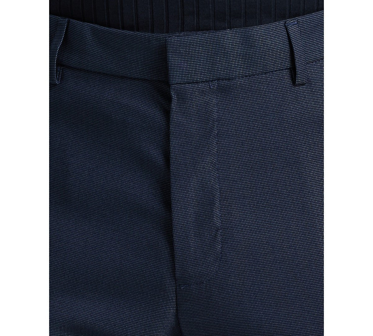 Perry Ellis Portfolio Mens Slim fit Dress Pants 38 / 30 Navy Blue Solid