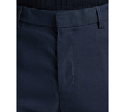 Perry Ellis Portfolio Mens Slim fit Dress Pants 38 / 30 Navy Blue Solid