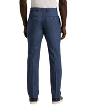 Perry Ellis Portfolio Mens Slim fit Dress Pants 34 / 30 Blue Solid