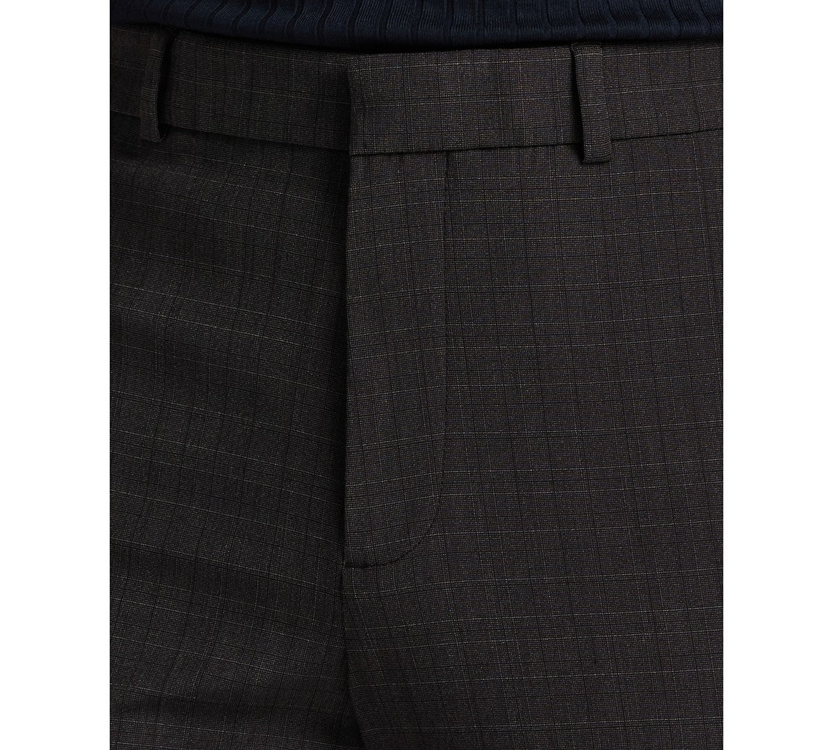 Perry Ellis Portfolio Mens Slim fit Dress Pants 32 / 32 Grey Plaid
