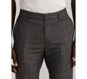 Perry Ellis Portfolio Mens Slim fit Dress Pants 34 / 32 Gray Plaid