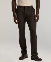 Perry Ellis Portfolio Mens Slim fit Dress Pants 34 / 30 Brown Check