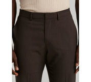Perry Ellis Portfolio Mens Slim fit Dress Pants 34 / 30 Brown Check