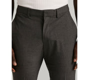 Perry Ellis Portfolio Mens Slim fit Dress Pants 34 / 32 Grey Solid