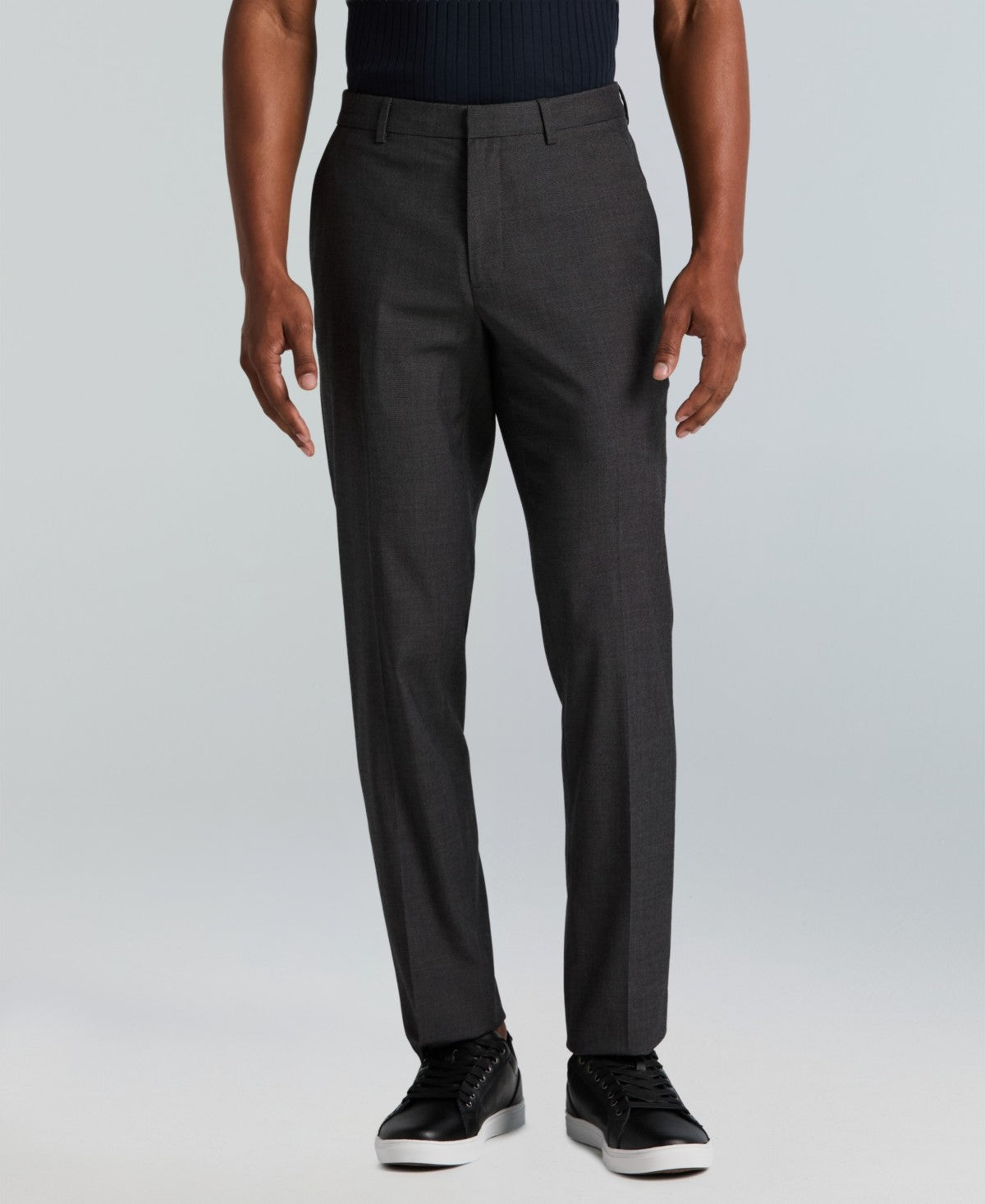 Perry Ellis Portfolio Mens Slim fit Dress Pants 32 / 32 Black Check