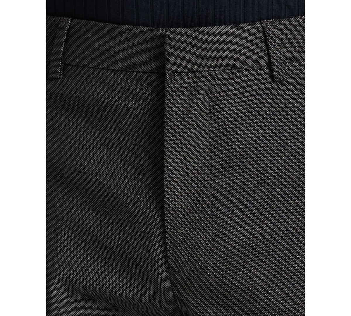 Perry Ellis Portfolio Mens Slim fit Dress Pants 38 / 32 Gray Birdseye