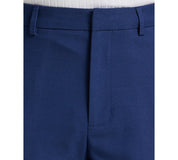Perry Ellis Portfolio Mens Slim fit Dress Pants 33 / 32 Blue Solid