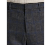 Perry Ellis Portfolio Mens Slim fit Dress Pants 33 / 32 Charcoal Gray Check