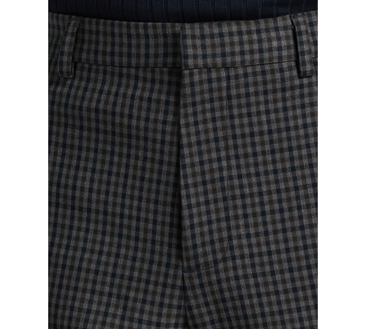 Perry Ellis Portfolio Mens Slim fit Dress Pants 34 / 30 Gray Check