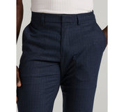 Perry Ellis Portfolio Mens Slim fit Dress Pants 32 / 32 Blue Plaid