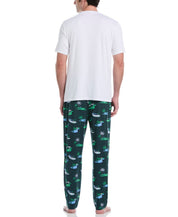 PGA Tour Mens Jersey Print Pajama Pants June Bug Small