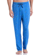 PGA Tour Mens Jersey Print Pajama Pants Campanula Medium