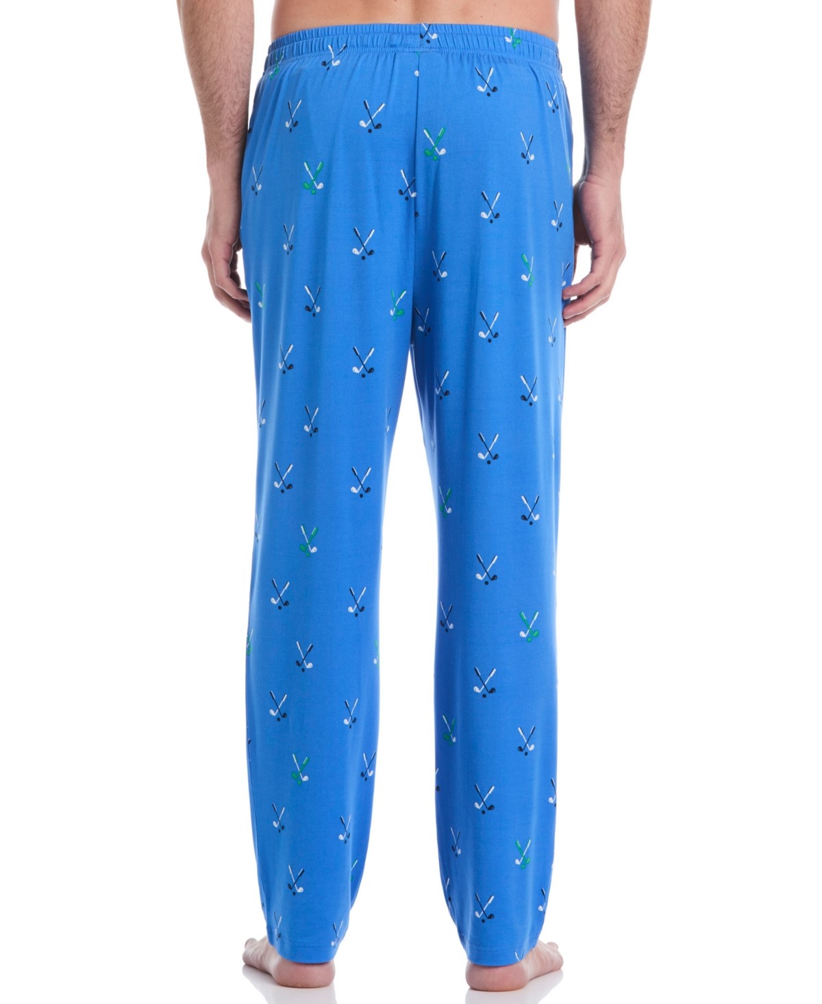 PGA Tour Mens Jersey Print Pajama Pants Campanula Large