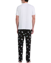 PGA Tour Mens Jersey Print Pajama Pants Black Beauty Medium