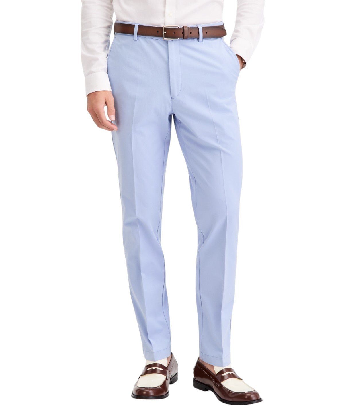 Michael Kors Mens Classic fit Cotton Dress Pants 36 / 30 Periwinkle Blue Solid