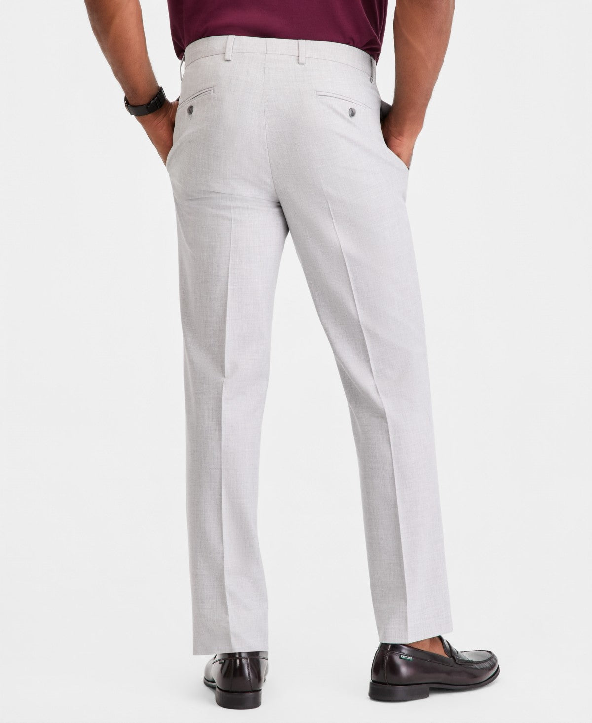 Michael Kors Mens Classic fit Dress Pants 36 / 32 Light Gray Sharkskin