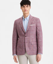 Tommy Hilfiger Mens Modern fit Sport Coat Blazer 38 S Purple Windowpane