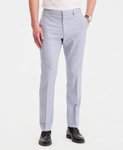 Tommy Hilfiger Mens Modern fit Dress Pants 30 / 30 Light Blue Plaid