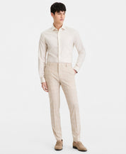 Tommy Hilfiger Mens Modern fit Dress Pants 36 / 32 Light Tan Plaid