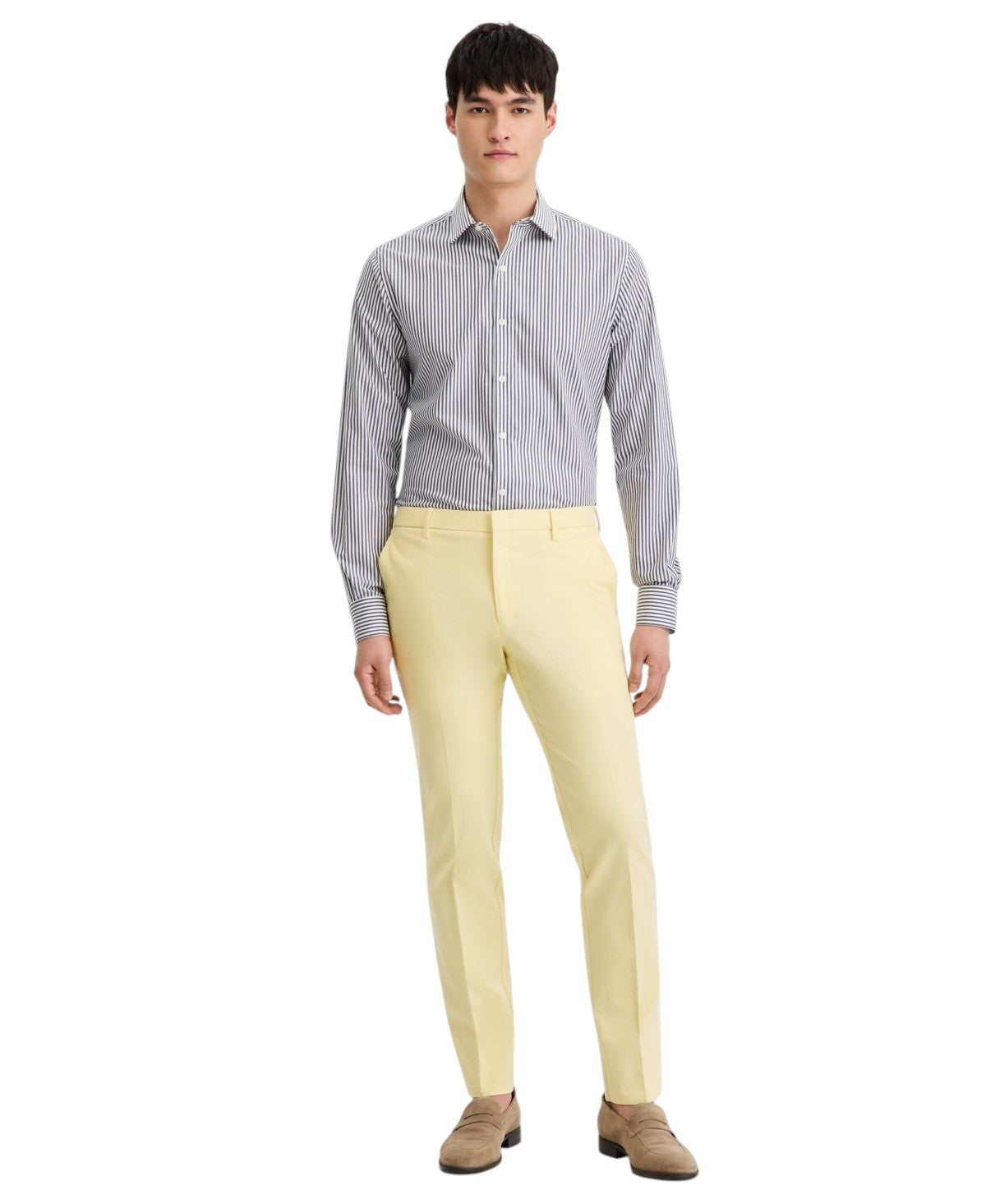 Tommy Hilfiger Mens Modern fit Dress Pants 32 / 32 Yellow Solid