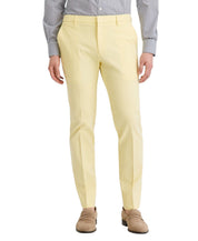 Tommy Hilfiger Mens Modern fit Dress Pants 32 / 32 Yellow Solid
