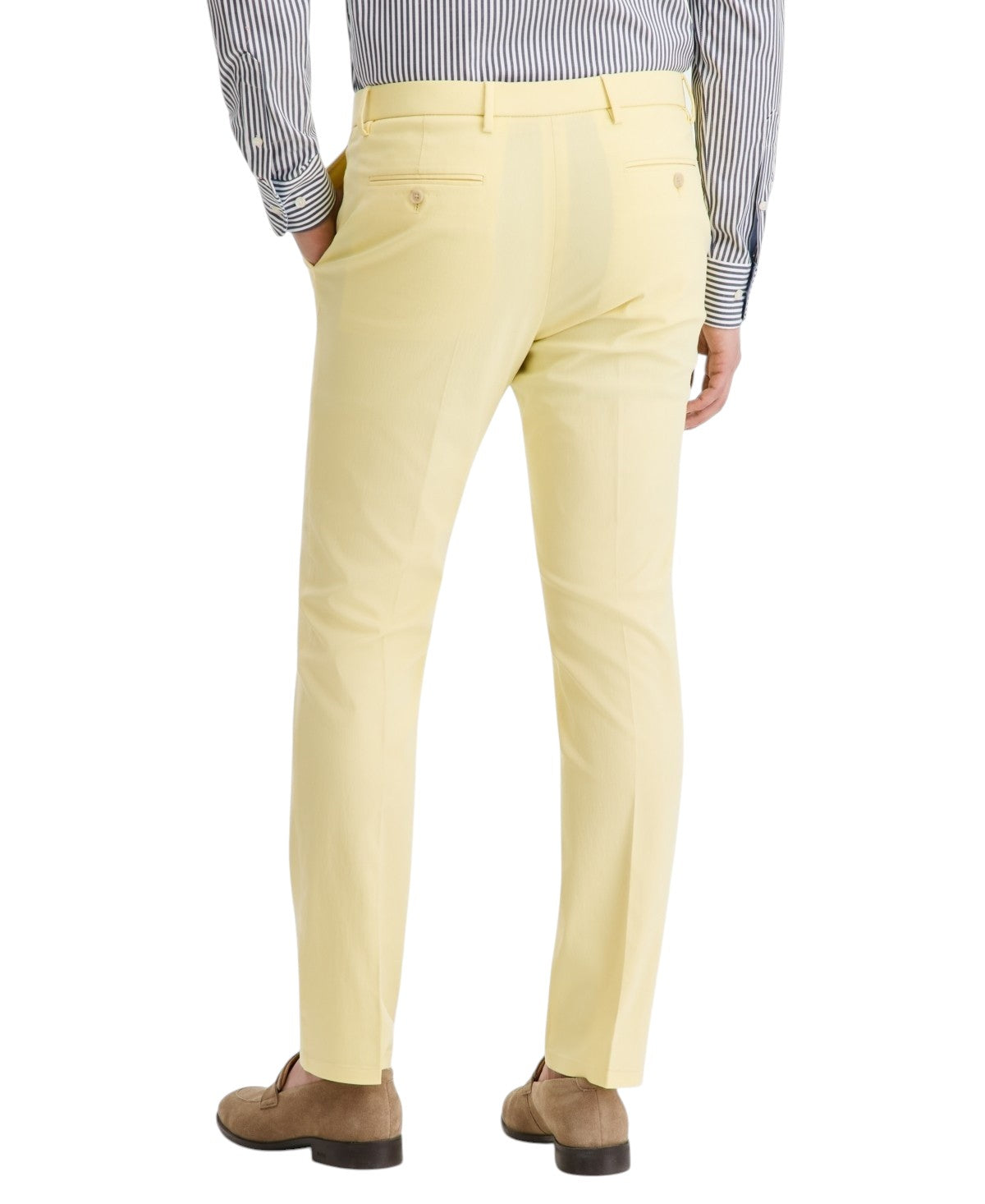 Tommy Hilfiger Mens Modern fit Dress Pants 32 / 32 Yellow Solid