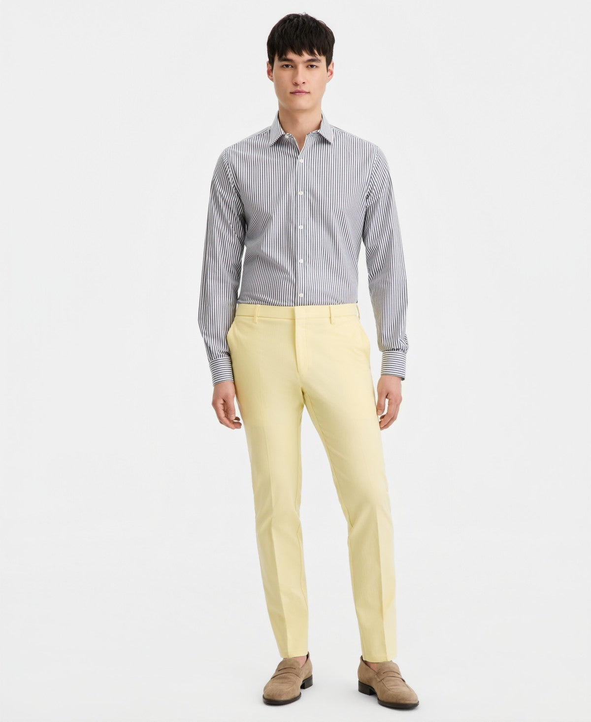 Tommy Hilfiger Mens Modern fit Dress Pants 36 / 30 Yellow Solid