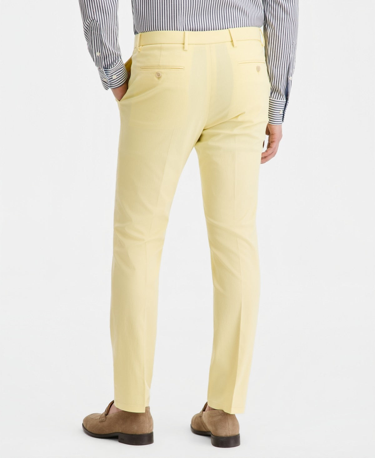 Tommy Hilfiger Mens Modern fit Dress Pants 36 / 30 Yellow Solid