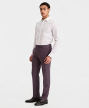 Calvin Klein Mens Slim fit Wool Dress Pants 32 / 32 Purple Solid