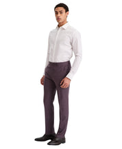 Calvin Klein Mens Slim fit Wool Dress Pants 30 / 30 Purple Solid