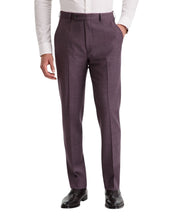 Calvin Klein Mens Slim fit Wool Dress Pants 32 / 30 Purple Solid