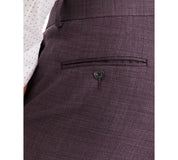 Calvin Klein Mens Slim fit Wool Dress Pants 30 / 30 Purple Solid