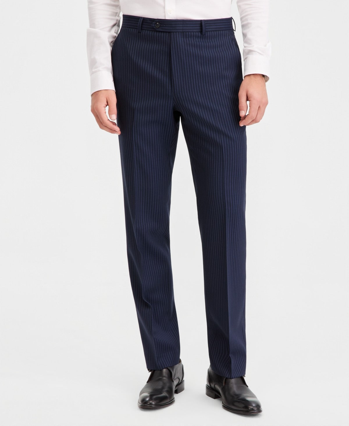 Michael Kors Mens Classic fit Dress Pants 32 / 32 Navy Blue Pinstripe