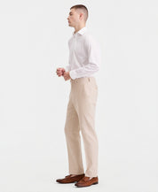 Bar Iii Mens Slim fit Linen Cotton Dress Pants 30 / 32 Beige Solid