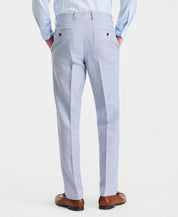 Bar Iii Mens Slim fit Linen Cotton Dress Pants 30 / 32 Blue Solid