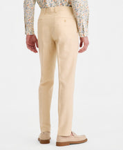 Bar Iii Mens Slim fit Linen Dress Pants 33 / 30 Yellow Solid
